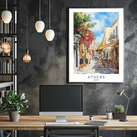 Vibrant Streets of Athens Poster PosterGoat