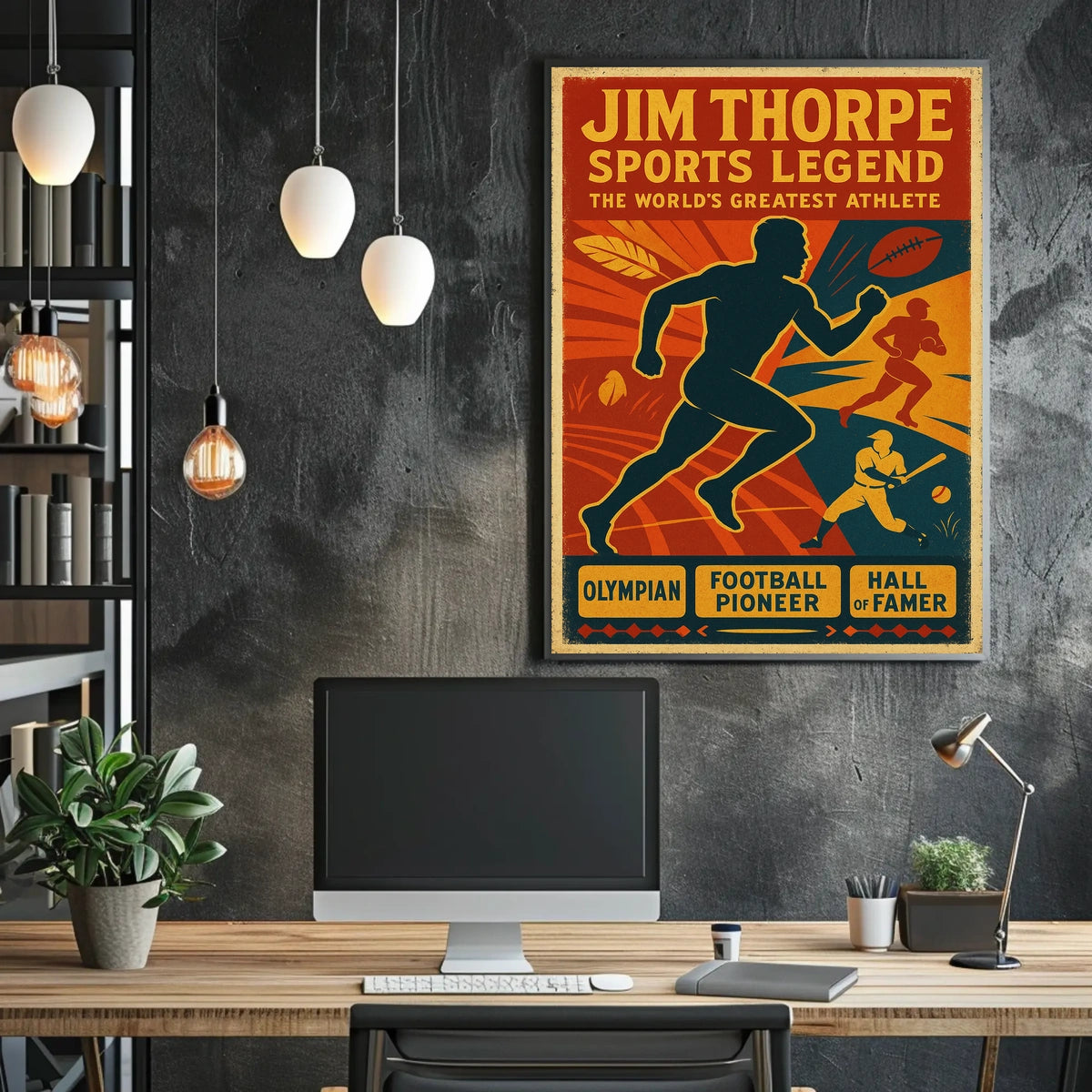 Jim Thorpe Sports Legend Poster