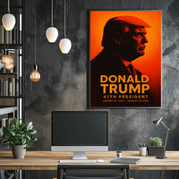 Donald Trump 47th President Patriotic Vintage Poster
