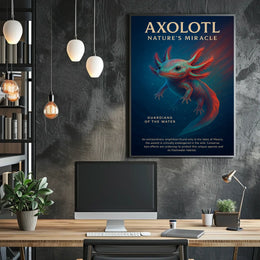 Axolotl Natures Miracle Poster