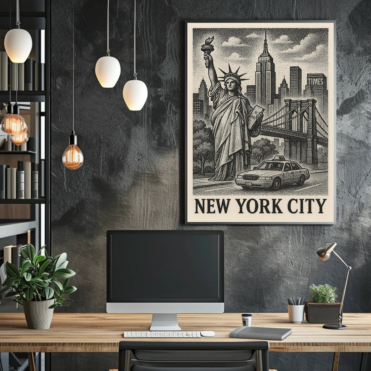 Artistic Abstract Expressionism Wall Decor Poster