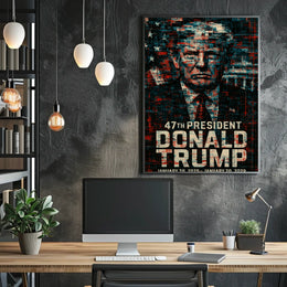 Donald Trump The Mosaic of Resilience Poster