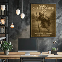 Saint Christopher Patron Of Travelers Poster