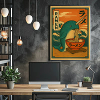 Narwhal Ramen Delight Poster