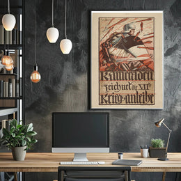 Wartime Heroic Scene Historical or Presidential Poster