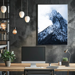 Majestic Snow-Capped Mountain Poster