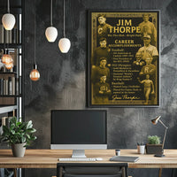 Celebrating Jim Thorpes Legendary Achievements Poster