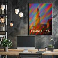 Charleston Travel Digital Painting Wanderlust Poster