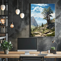 Great Basin Scenic Travel Poster Vintage Wall Art