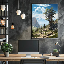 Great Basin Scenic Travel Poster Vintage Wall Art