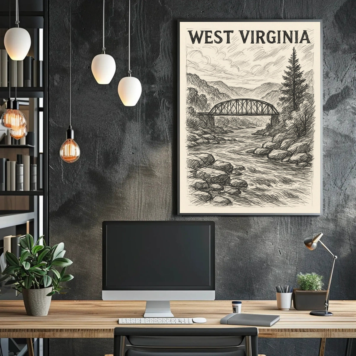 West Virginia Landscape Poster