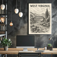 West Virginia Landscape Poster