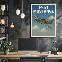 P-51 Mustang Poster PosterGoat