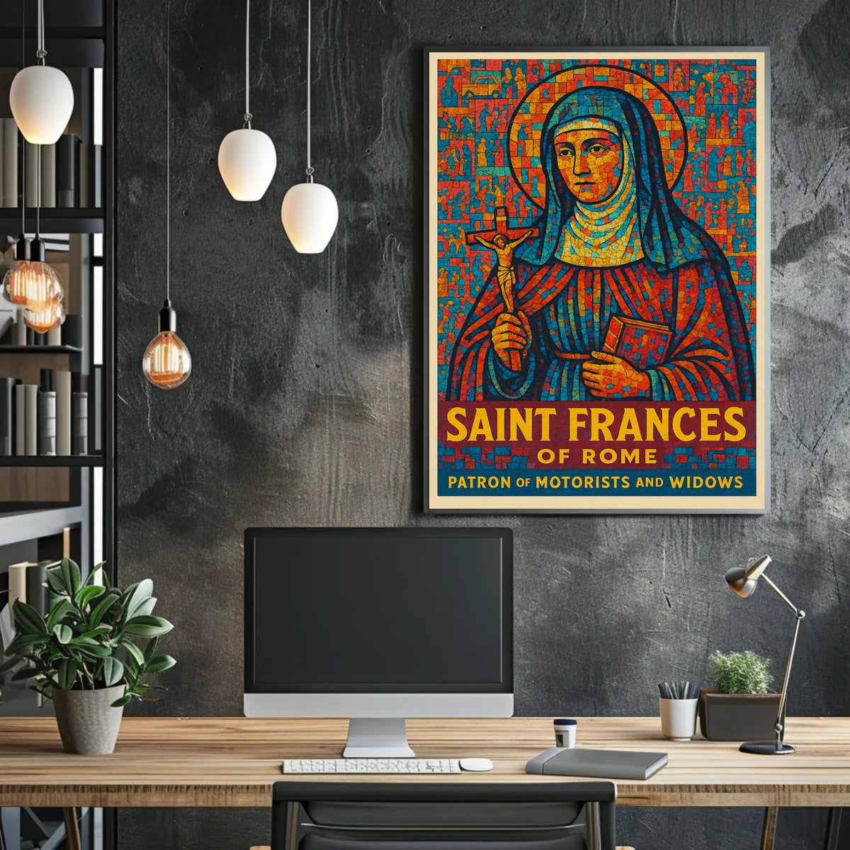 Saint Frances Of Rome Poster