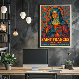 Saint Frances Of Rome Poster