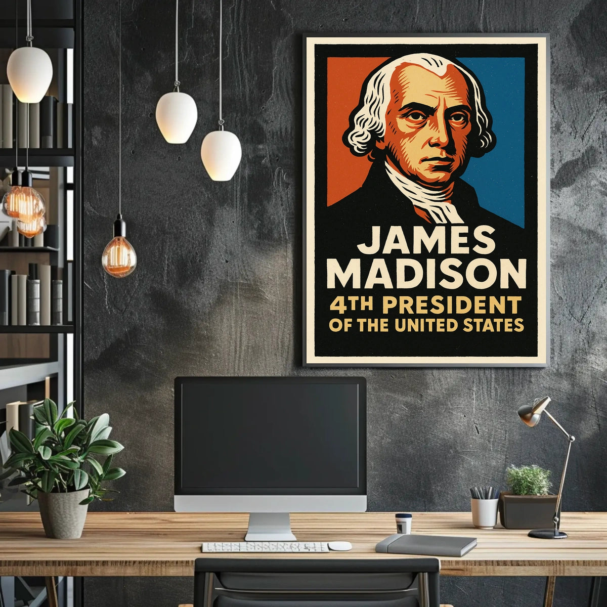 James Madison 4th President Poster