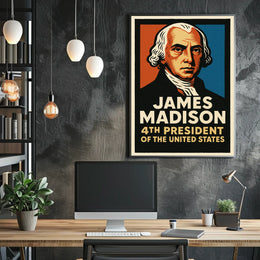 James Madison 4th President Poster