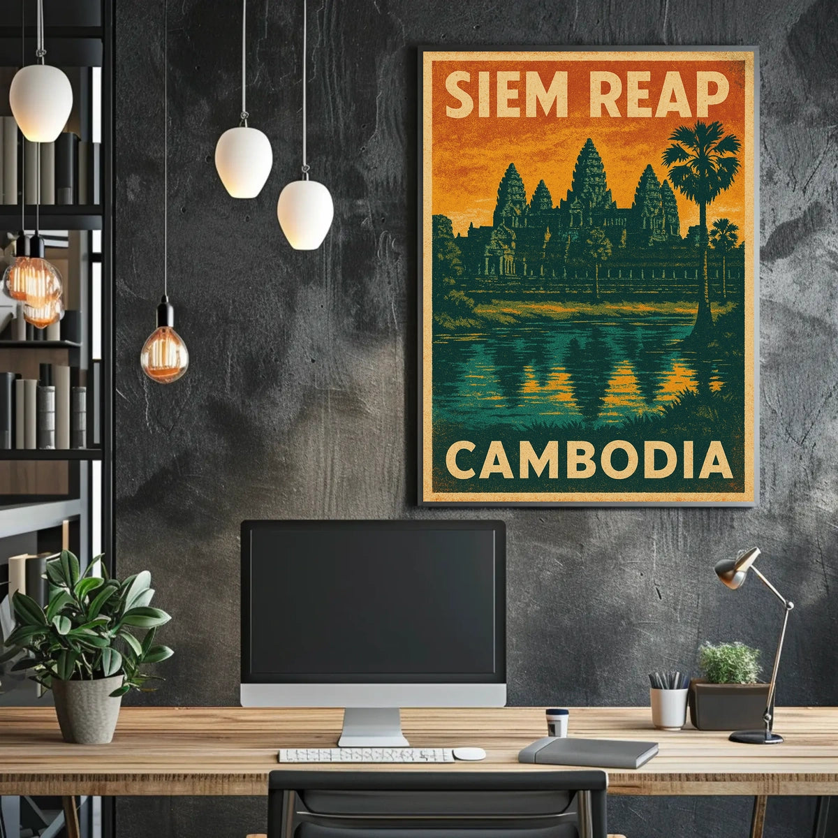 Siem Reap Cambodia Poster