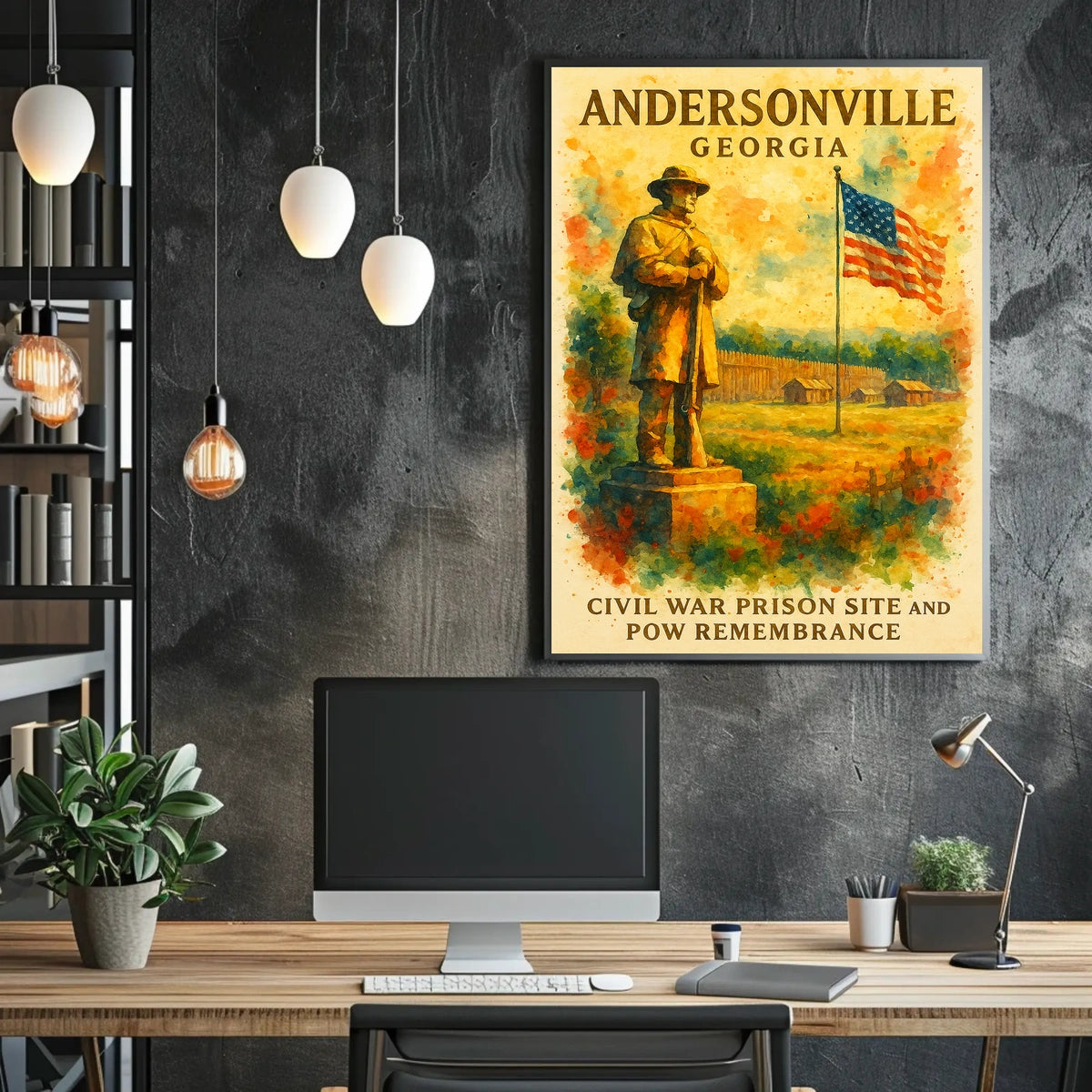 Andersonville Civil War Site Poster