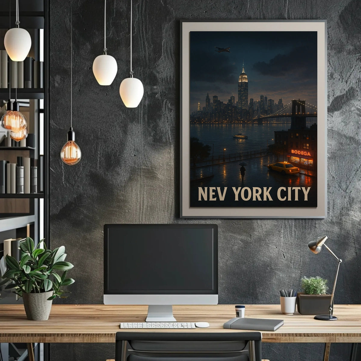 New York City Nightscape Poster