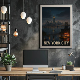 New York City Nightscape Poster
