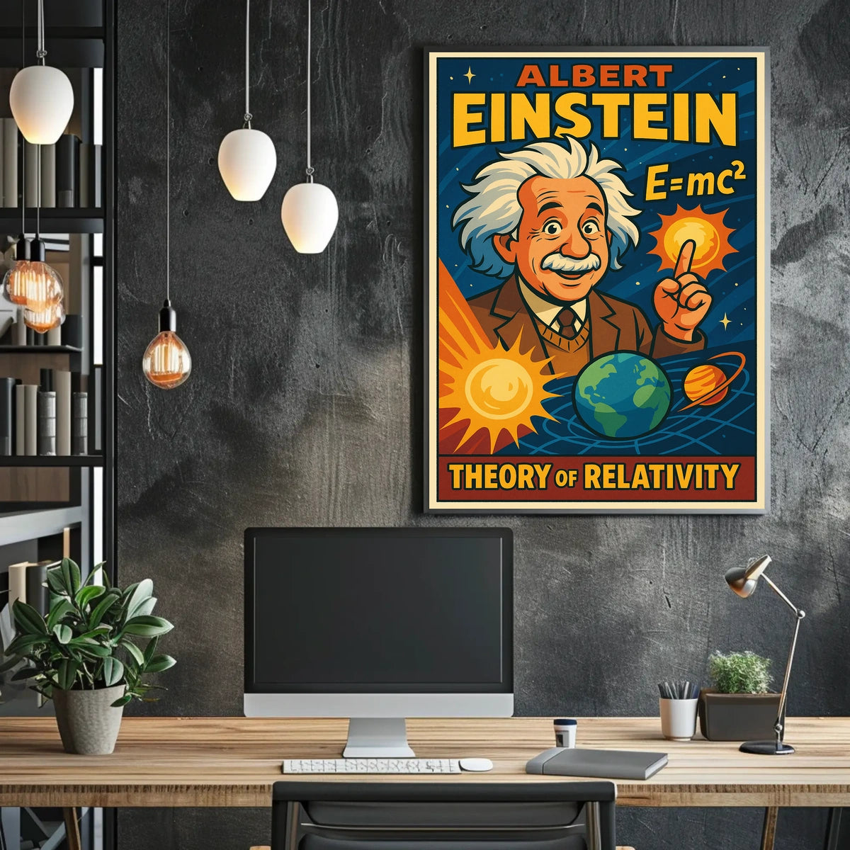 Einstein Relativity Scenic Poster