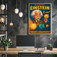 Einstein Relativity Scenic Poster