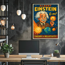 Einstein Relativity Scenic Poster