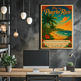 Fly to Puerto Rico Poster