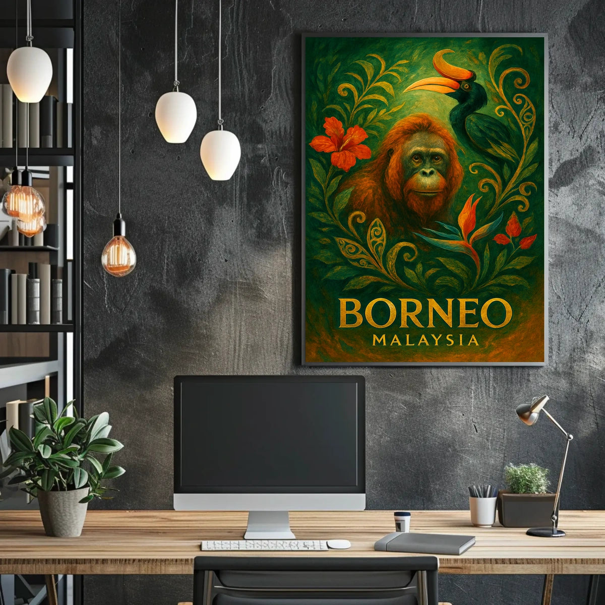 Borneo Wildlife Wonders Poster
