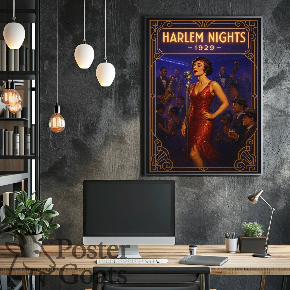 Harlem Nights Jazz Age Music or Concert Poster