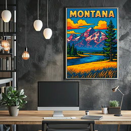 Montana Landscape Poster