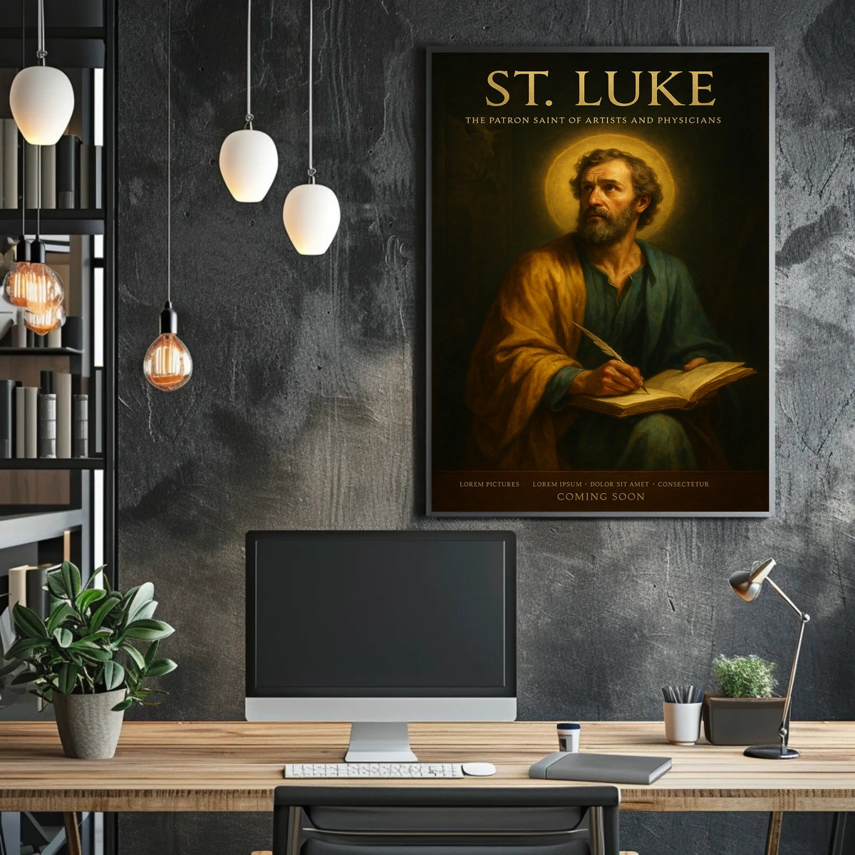 St. Luke The Patron Saint of Artists and Physicians Poster
