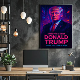 Donald Trump 47th President Poster