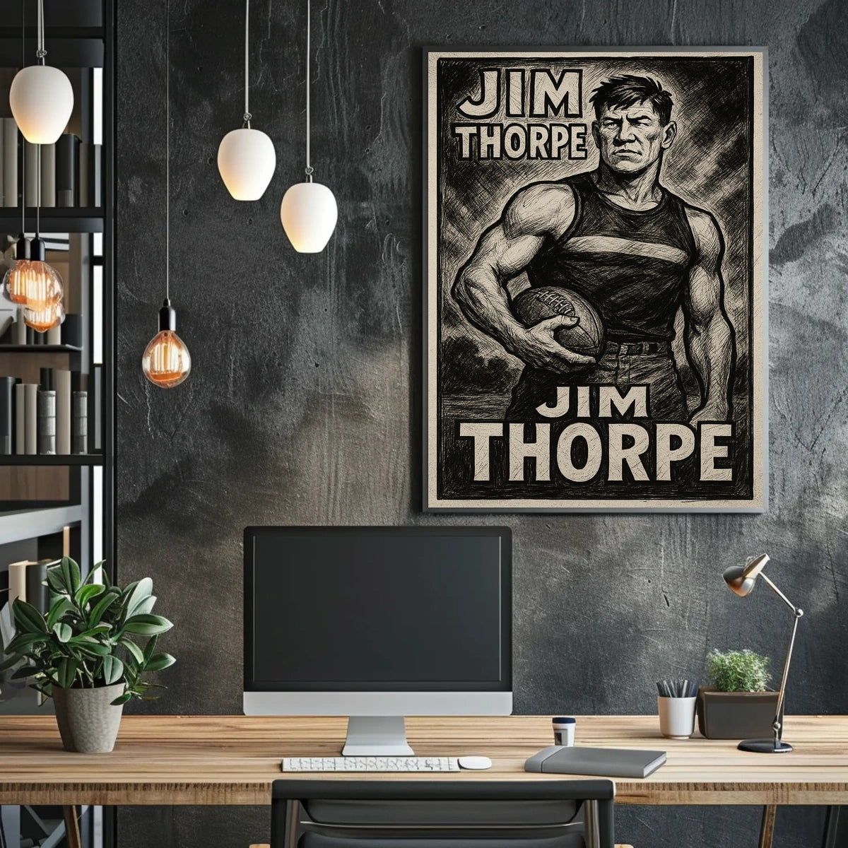 Jim Thorpe Legendary Athlete Poster