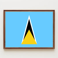 Saint Lucia Flag Poster
