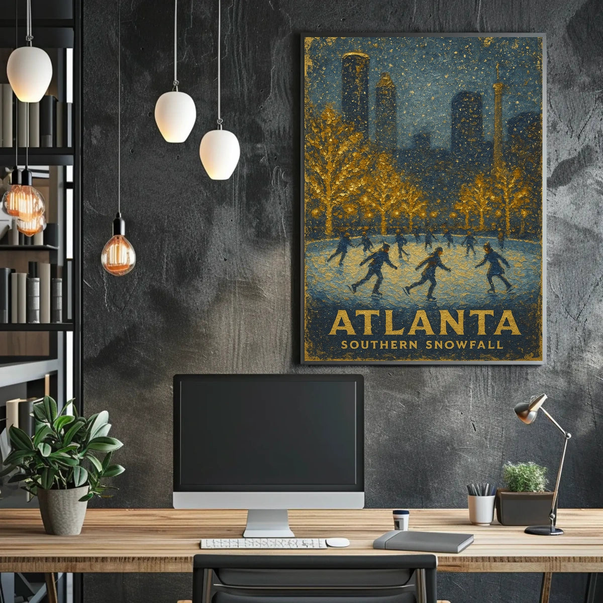 Atlanta Southern Snowfall Poster