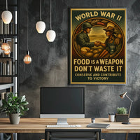 World War II Vintage Food Conservation Poster