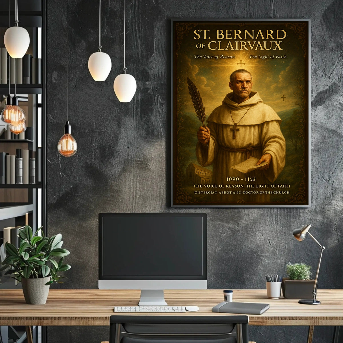 St. Bernard Of Clairvaux The Voice Of Poster