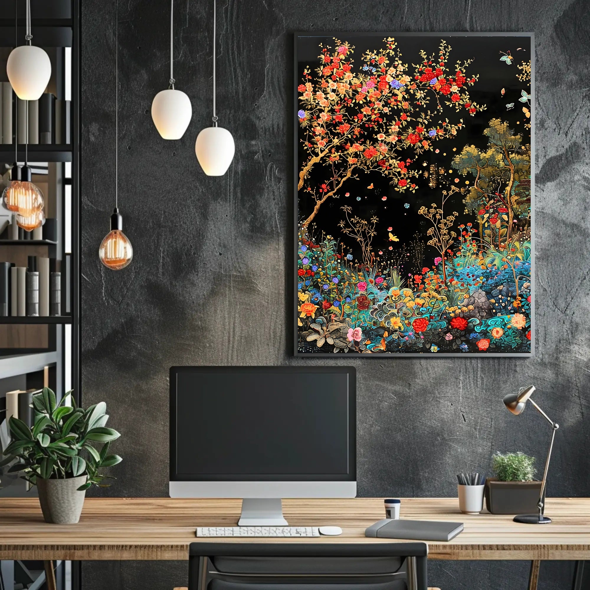 Enchanting Garden Scene: Cultural or Heritage Poster