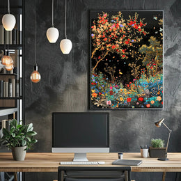 Enchanting Garden Scene: Cultural or Heritage Poster