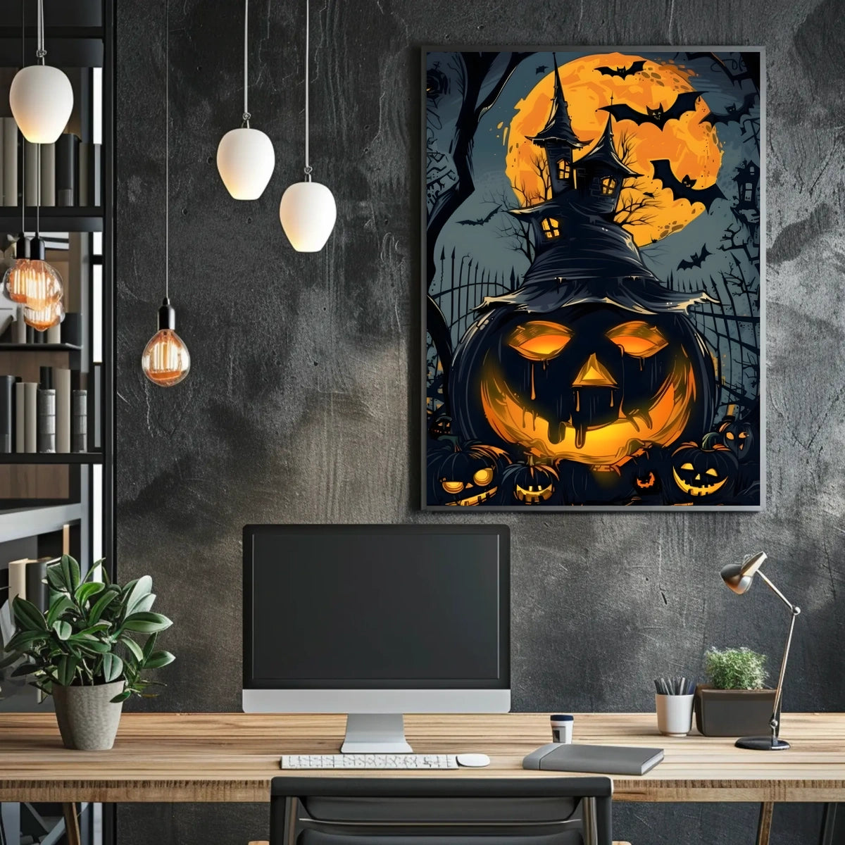 Haunted Halloween Night Poster
