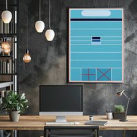Abstract Geometric Composition Minimalist Poster