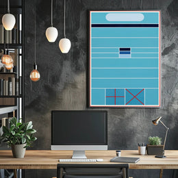 Abstract Geometric Composition Minimalist Poster