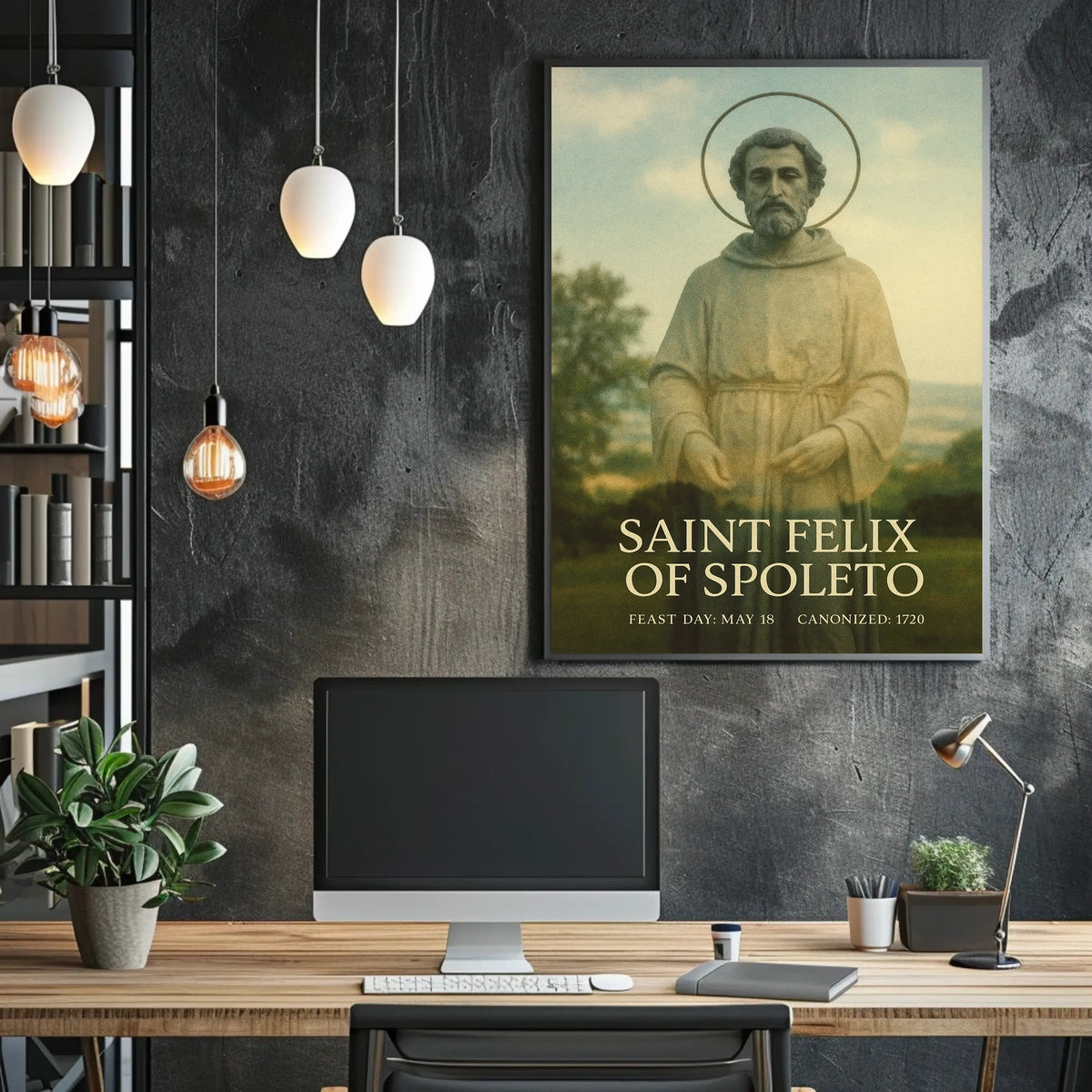 Saint Felix Of Spoleto Poster