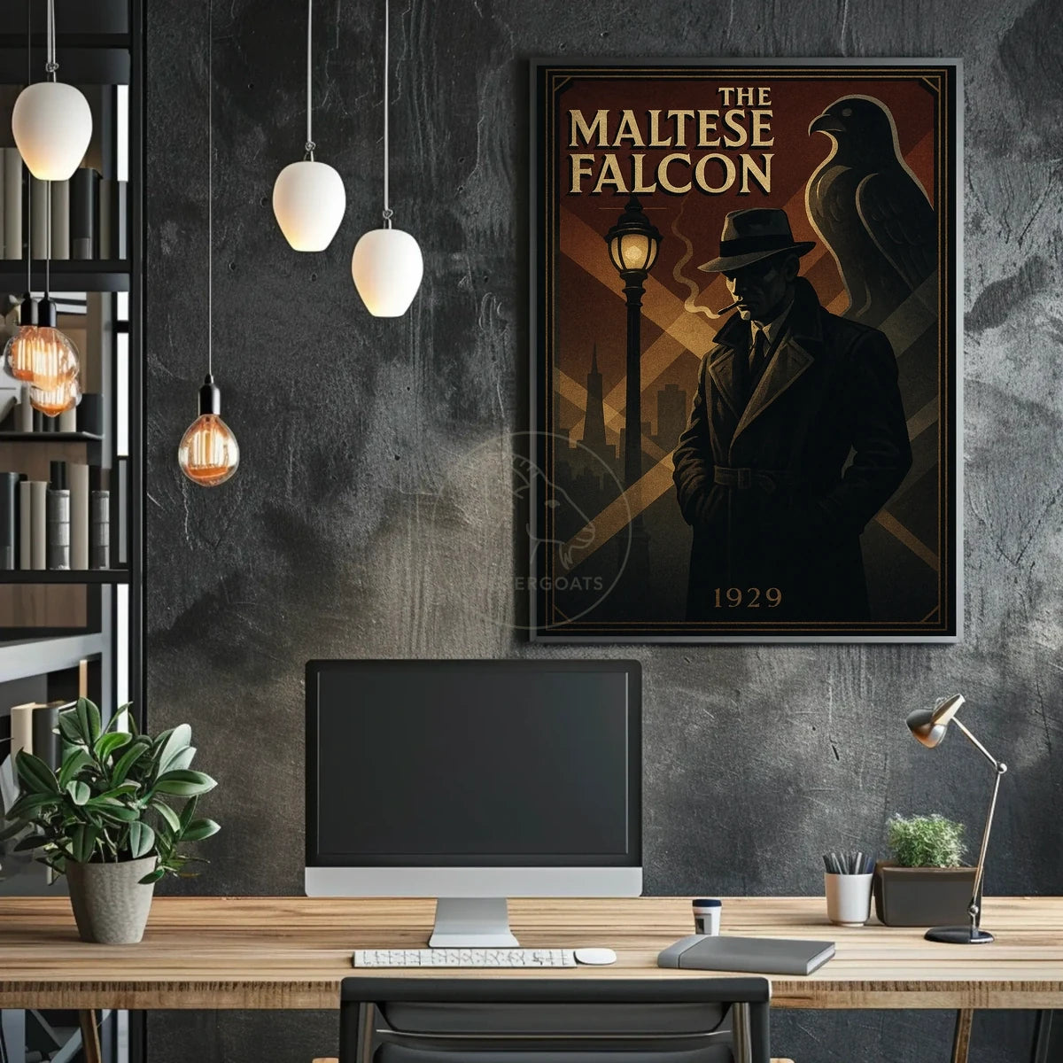 1929 Noir Detective Mystery Urban or Cityscape Poster