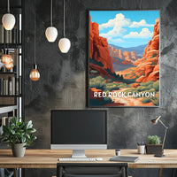 Red Rock Canyon Nevada Adventure National Park Poster