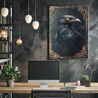Mystical Raven Portrait Poster