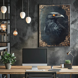 Mystical Raven Portrait Poster