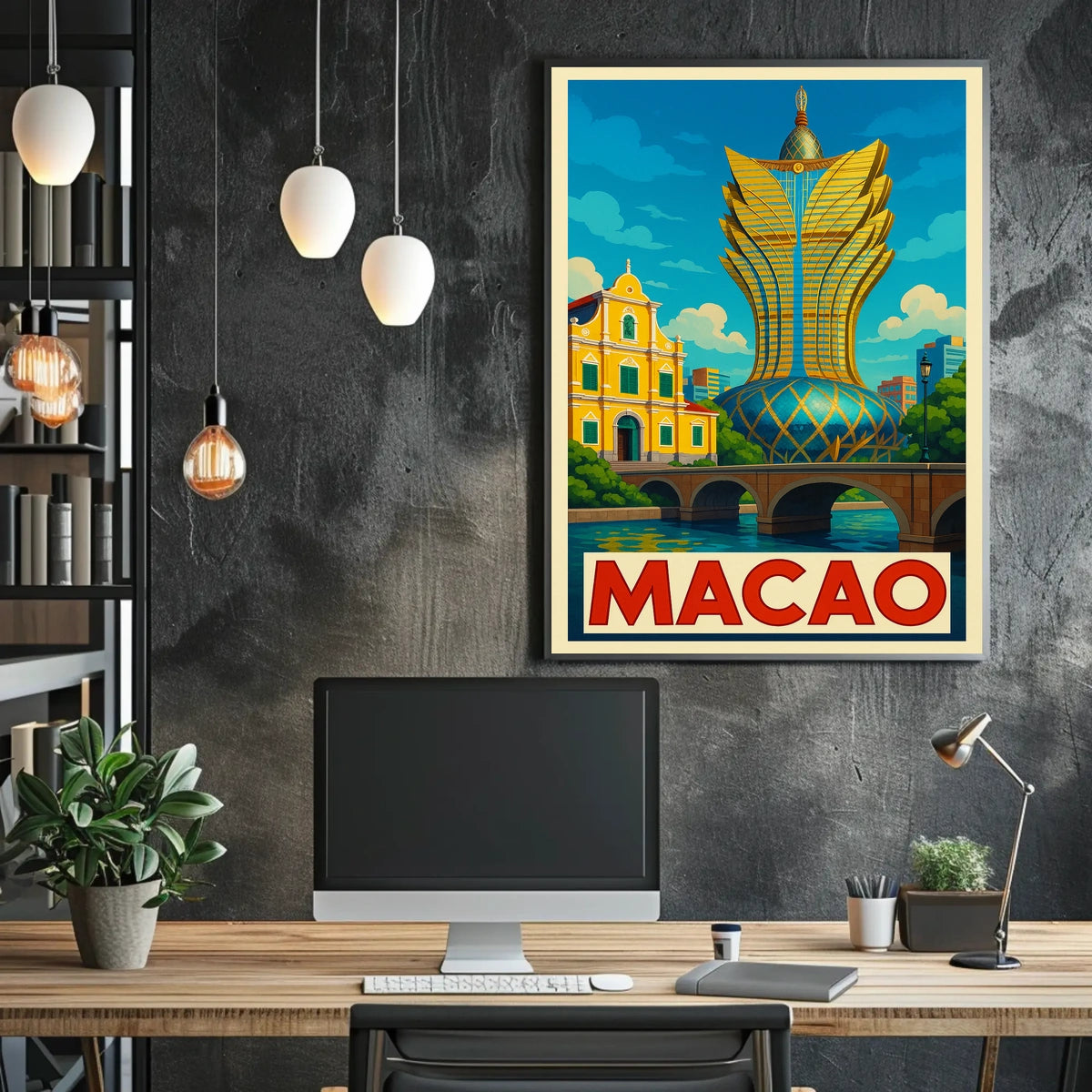 Macao Architectural Marvel Poster
